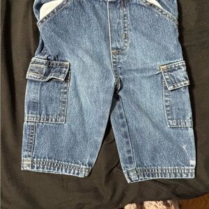 Kids Blue Denim Cargo Jeans